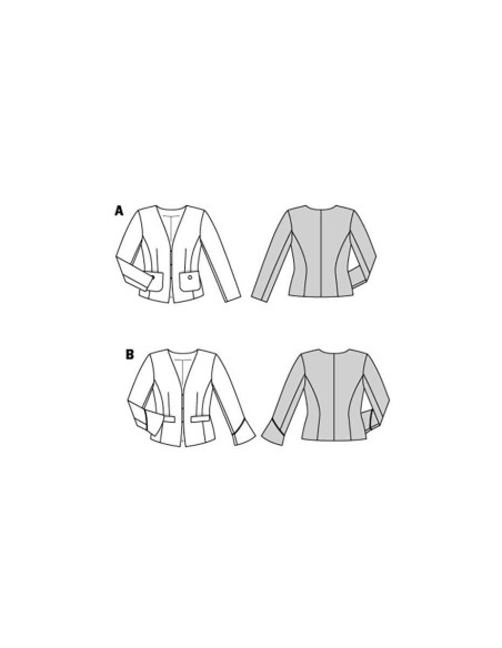 Patron de veste - Burda 5897