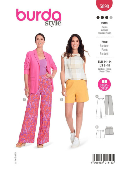 Patron de pantalon - Burda 5898