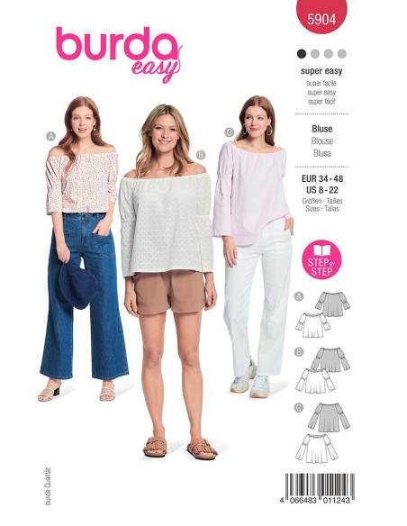 Patron de blouse - Burda 5904