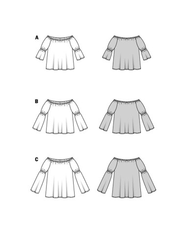 Patron de blouse - Burda 5904