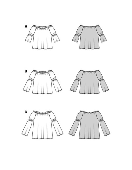 Patron de blouse - Burda 5904