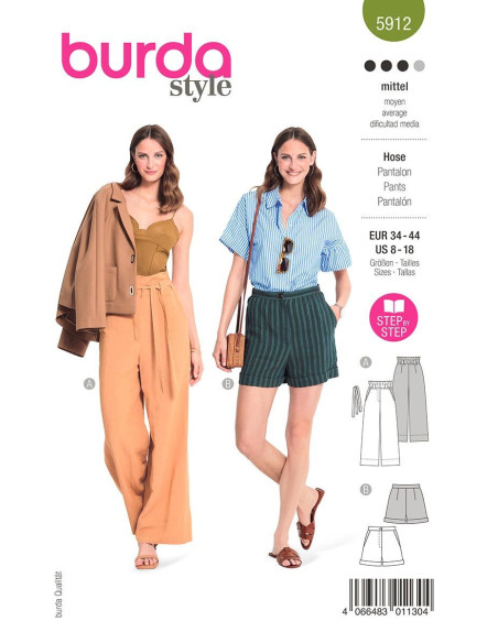 Patron de pantalon - Burda 5912