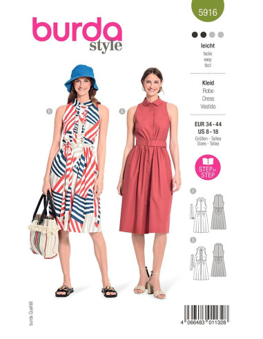 Patron de robe - Burda 5916