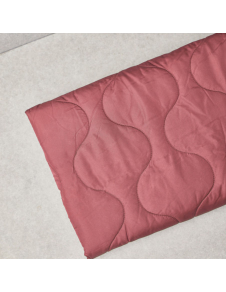 Tissu matelassé déperlant Wave - Bois de rose
