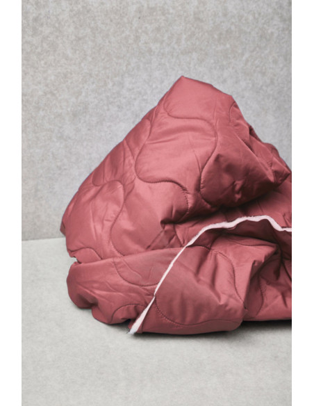 Tissu matelassé déperlant Wave - Bois de rose