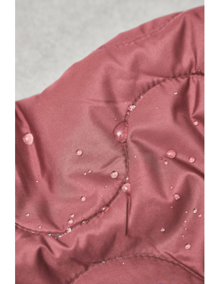 Tissu matelassé déperlant Wave - Bois de rose