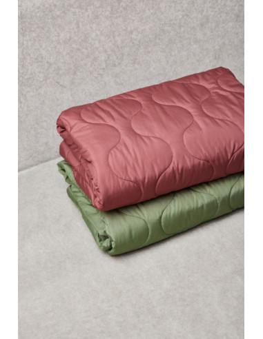 Tissu matelassé déperlant Wave - Bois de rose