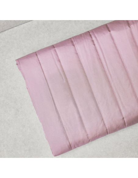 Tissu matelassé déperlant Strip - Lilas