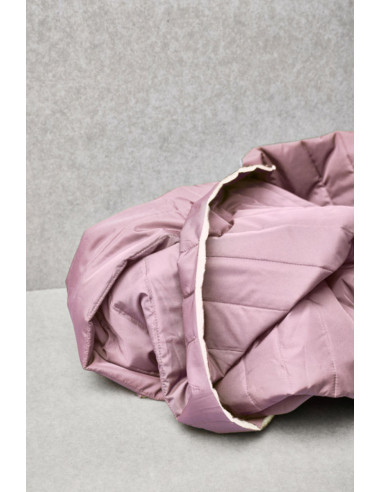 Tissu matelassé déperlant Strip - Lilas