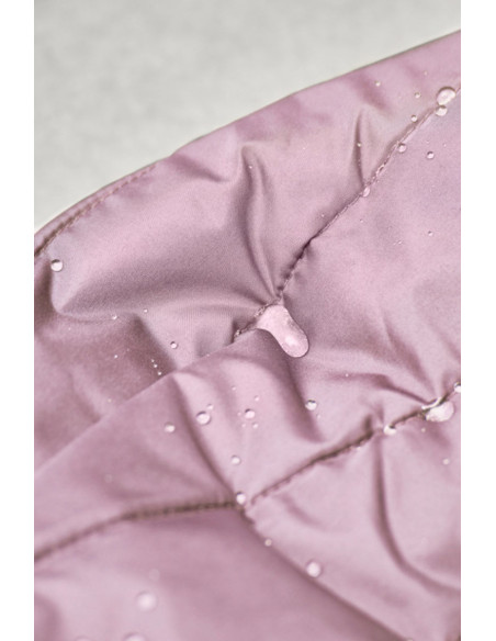 Tissu matelassé déperlant Strip - Lilas