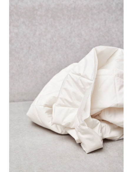 Tissu matelassé déperlant Gem - Blanc crème