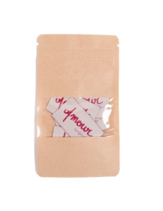 Lot de 5 étiquettes tissées - Amour toujours 2