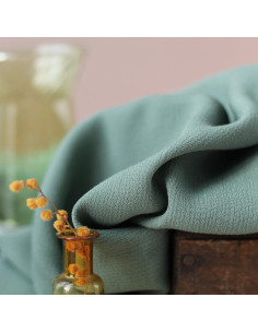 Tissu crêpe Marocain de viscose Laurier - La Maison Naïve 2