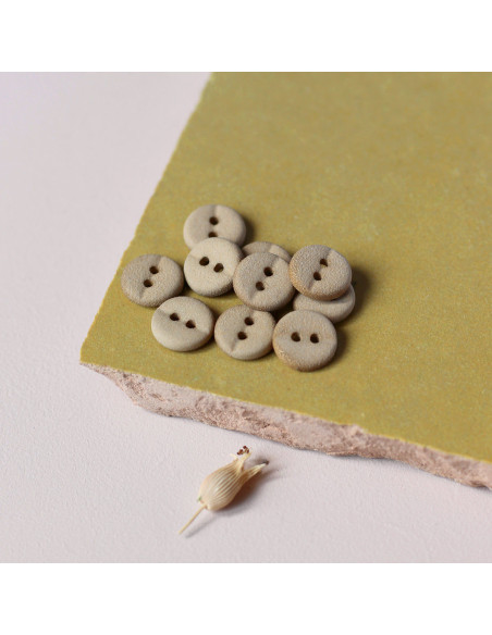 Bouton à deux trous 10 mm - Bronze
