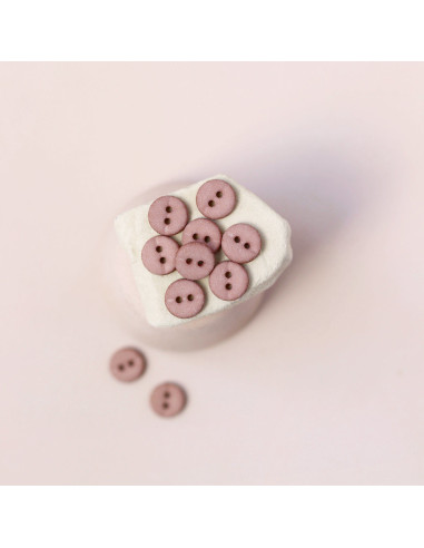 Bouton à deux trous 10 mm - Tomette