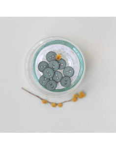Bouton à deux trous 10 mm - Laurier
