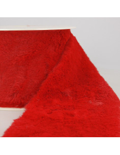 Fourrure acrylique - Rouge