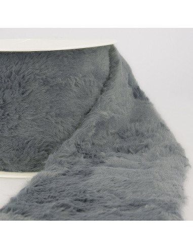 Fourrure acrylique - Gris bleu