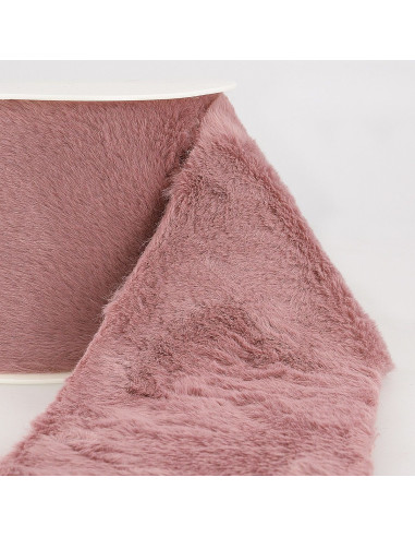 Fourrure acrylique - Vieux rose