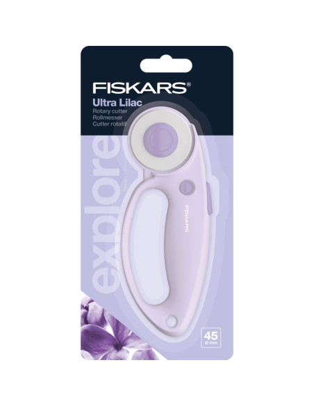 Cutter rotatif Fiskars Ultra Lilac 45 mm