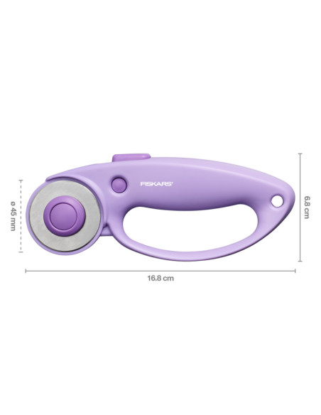 Cutter rotatif Fiskars Ultra Lilac 45 mm