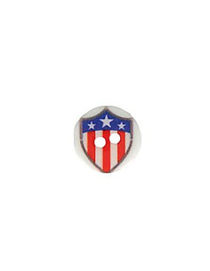 Tube de 3 boutons 2 trous - 12 mm