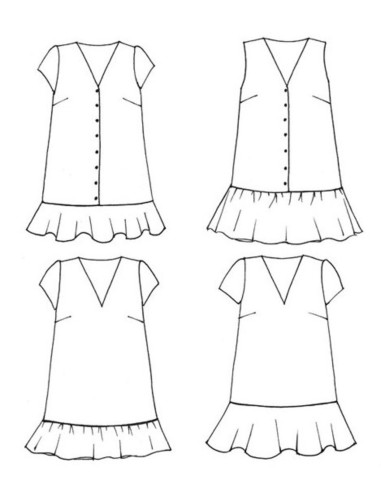 Patron de robe Volute - Anna Rose patterns