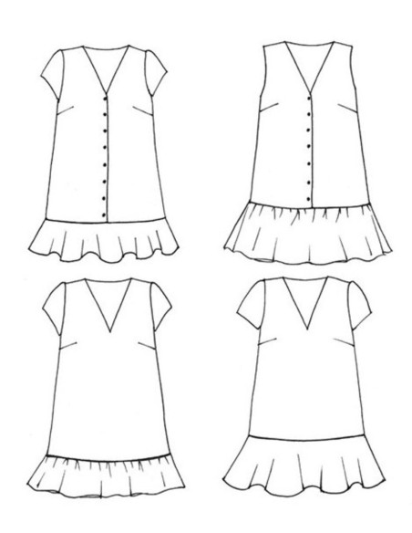 Patron de robe Volute - Anna Rose patterns