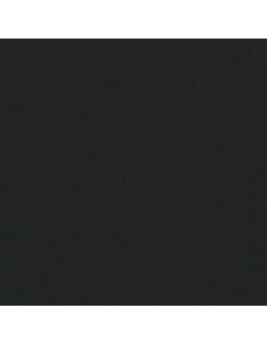 Tissu coton uni patchwork Kona - Noir