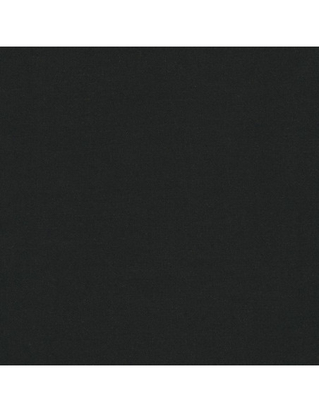 Tissu coton uni patchwork Kona - Noir