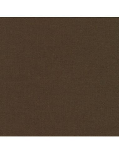Tissu coton uni patchwork Kona - Chocolate