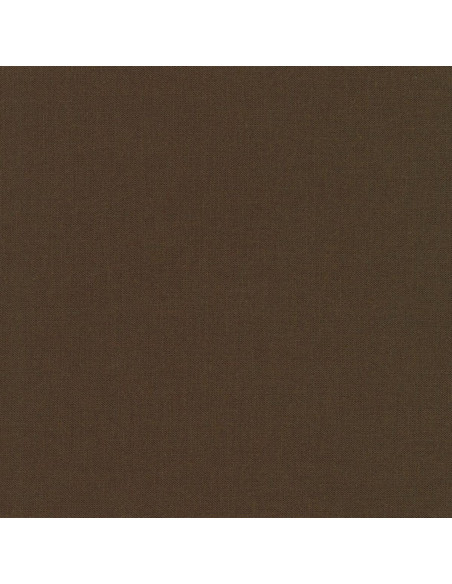Tissu coton uni patchwork Kona - Chocolate