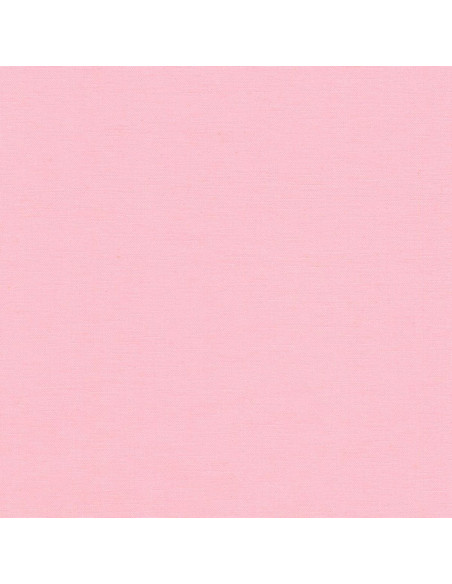 Tissu coton uni patchwork Kona - Baby Pink