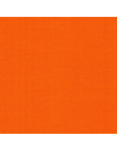 Tissu coton uni patchwork Kona - Tangerine
