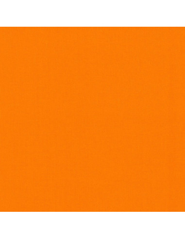 Tissu coton uni patchwork Kona - Orange