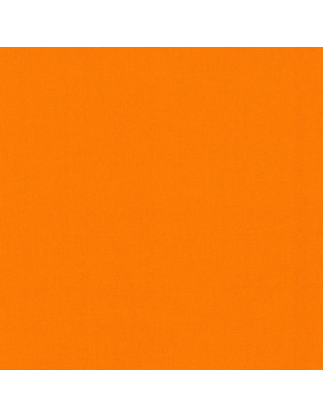 Tissu coton uni patchwork Kona - Orange