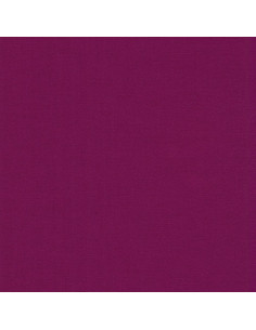 Tissu coton uni patchwork Kona - Berry