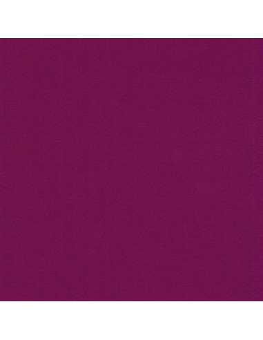 Tissu coton uni patchwork Kona - Berry