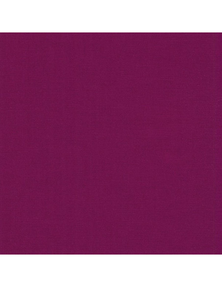 Tissu coton uni patchwork Kona - Berry