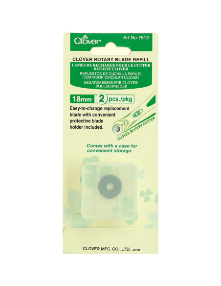 2 lames de rechange pour cutter Clover - 18 mm