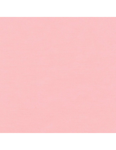 Tissu coton uni patchwork Kona - Pink