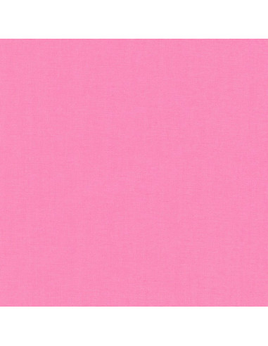 Tissu coton uni patchwork Kona - Candy Pink