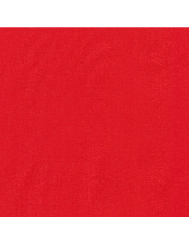 Tissu coton uni patchwork Kona - Poppy
