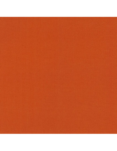 Tissu coton uni patchwork Kona - Terracotta