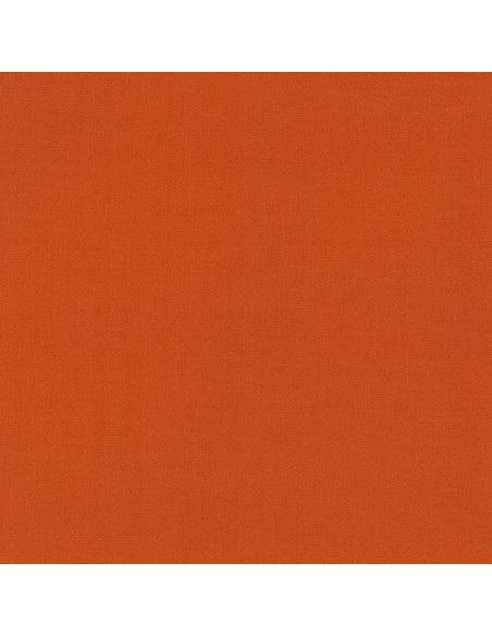 Tissu coton uni patchwork Kona - Terracotta