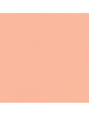 Tissu coton uni patchwork Kona - Peach