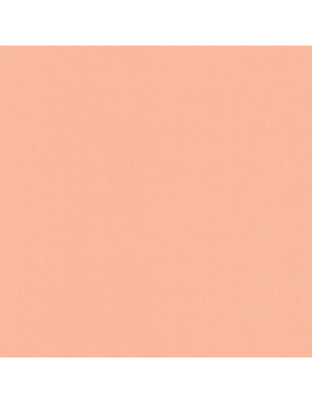 Tissu coton uni patchwork Kona - Peach