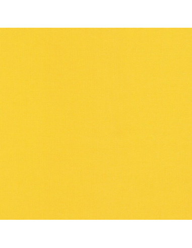 Tissu coton uni patchwork Kona - Canary