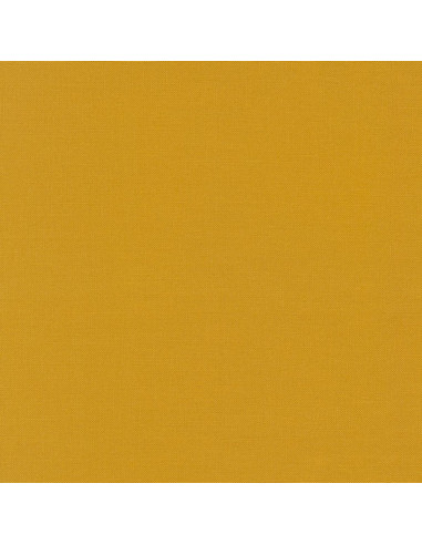 Tissu coton uni patchwork Kona - Curry