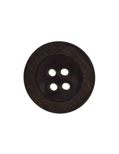Tube de 3 boutons en bois 4 trous - 18 mm